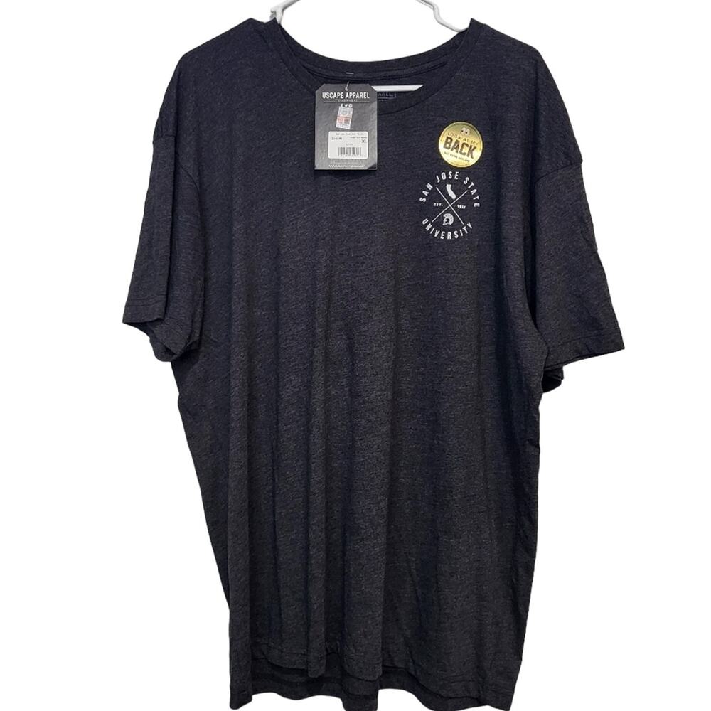 NEW SJSU SAN JOSE STATE UNIVERSITY USCAPE GREY T-SHIRT - M